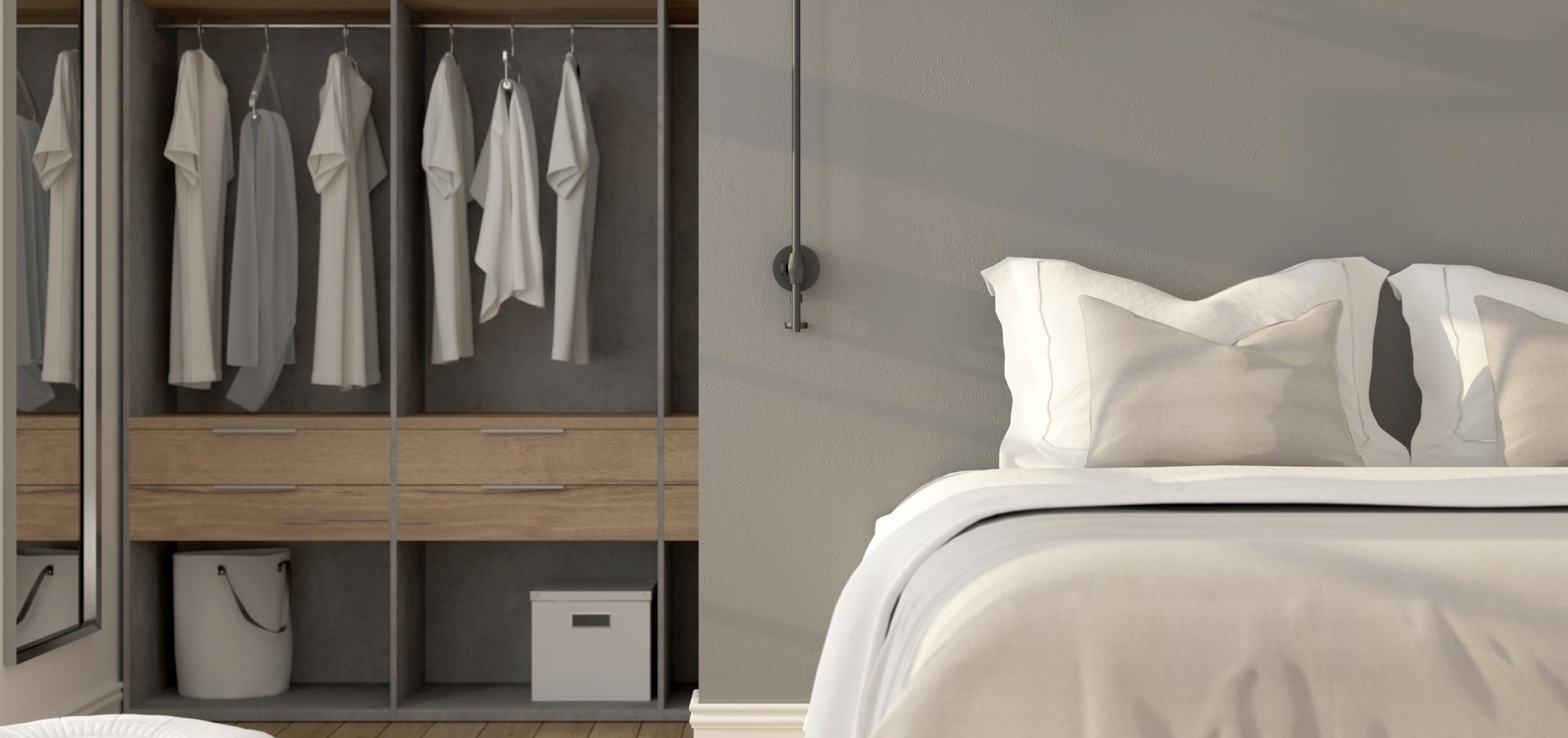 Offener Kleiderschrank Schlafzimmer